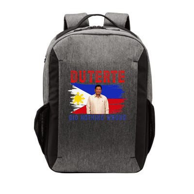 PRRD Duterte Did Nothing Wrong - Duterte Supporters Vector Backpack