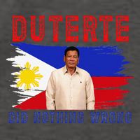 PRRD Duterte Did Nothing Wrong - Duterte Supporters Vector Backpack