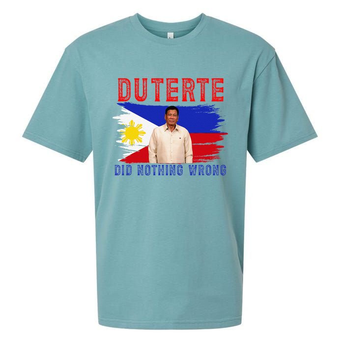 PRRD Duterte Did Nothing Wrong - Duterte Supporters Sueded Cloud Jersey T-Shirt