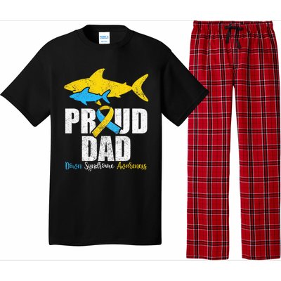 Proud Dad Down Syndrome Awareness Dad Shark Pajama Set