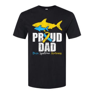 Proud Dad Down Syndrome Awareness Dad Shark Softstyle CVC T-Shirt