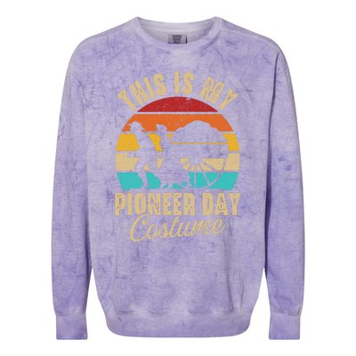 Pioneer Day Decorations This Is My Pioneer Day Colorblast Crewneck Sweatshirt