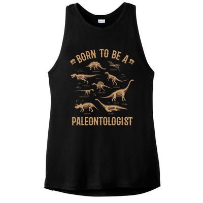 Paleontology Dino Dinosaurs Lover Paleontologist Gifts Ladies PosiCharge Tri-Blend Wicking Tank