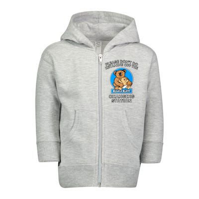 Please Don't Do Ketamine Off The Koala Kare Changing Station Toddler Zip Fleece Hoodie