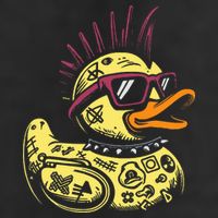 Punk Duck Duckling Punk Rocker Cool Comfort Performance Bucket Hat