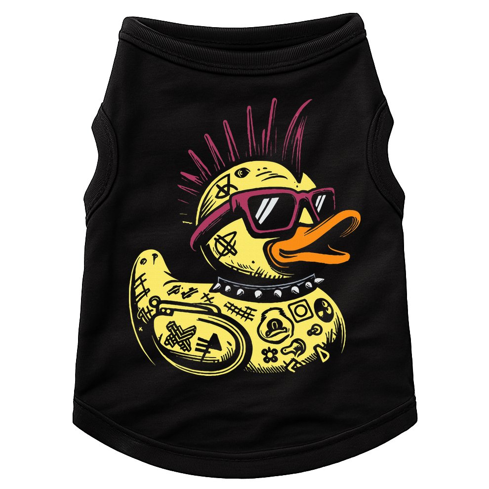 Punk Duck Duckling Punk Rocker Doggie Tank