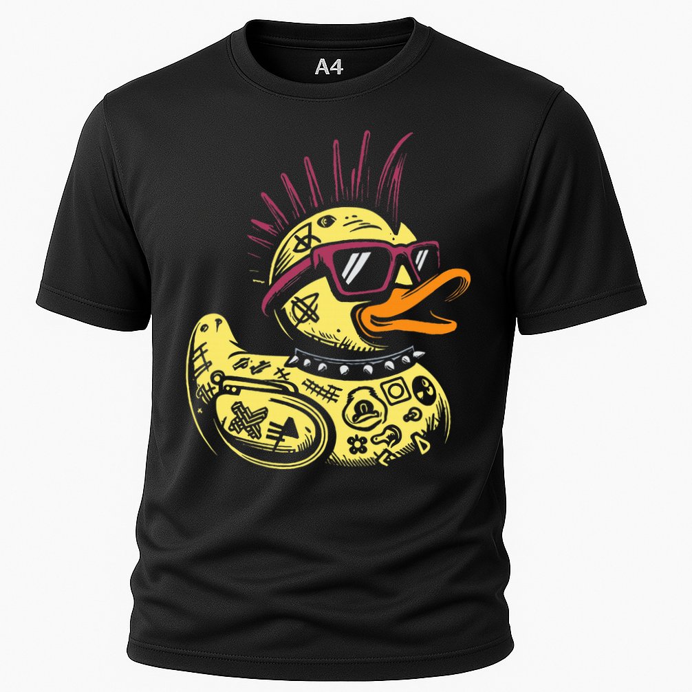Punk Duck Duckling Punk Rocker Cooling Performance Crew T-Shirt