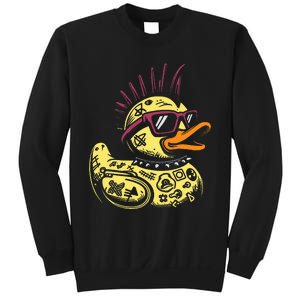 Punk Duck Duckling Punk Rocker Sweatshirt