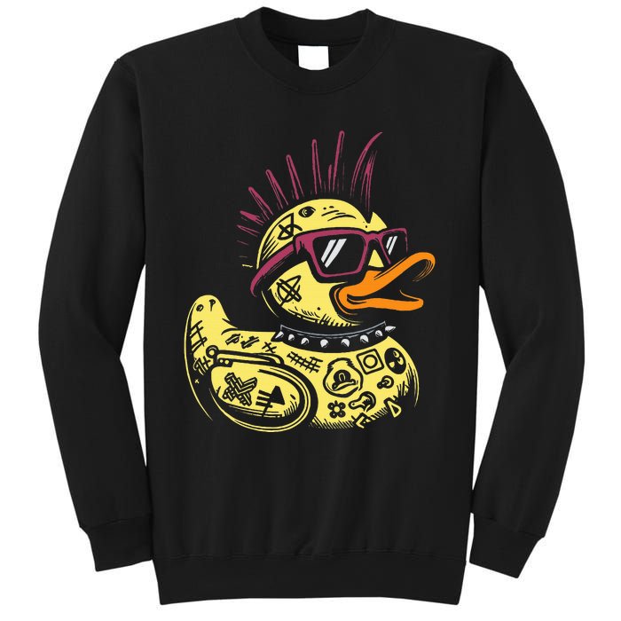 Punk Duck Duckling Punk Rocker Sweatshirt