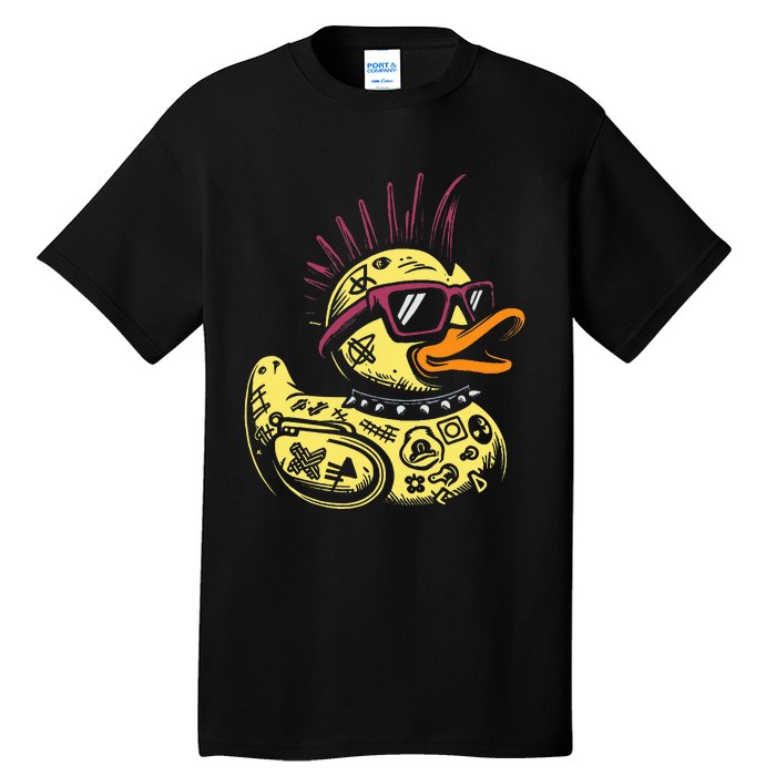 Punk Duck Duckling Punk Rocker Tall T-Shirt