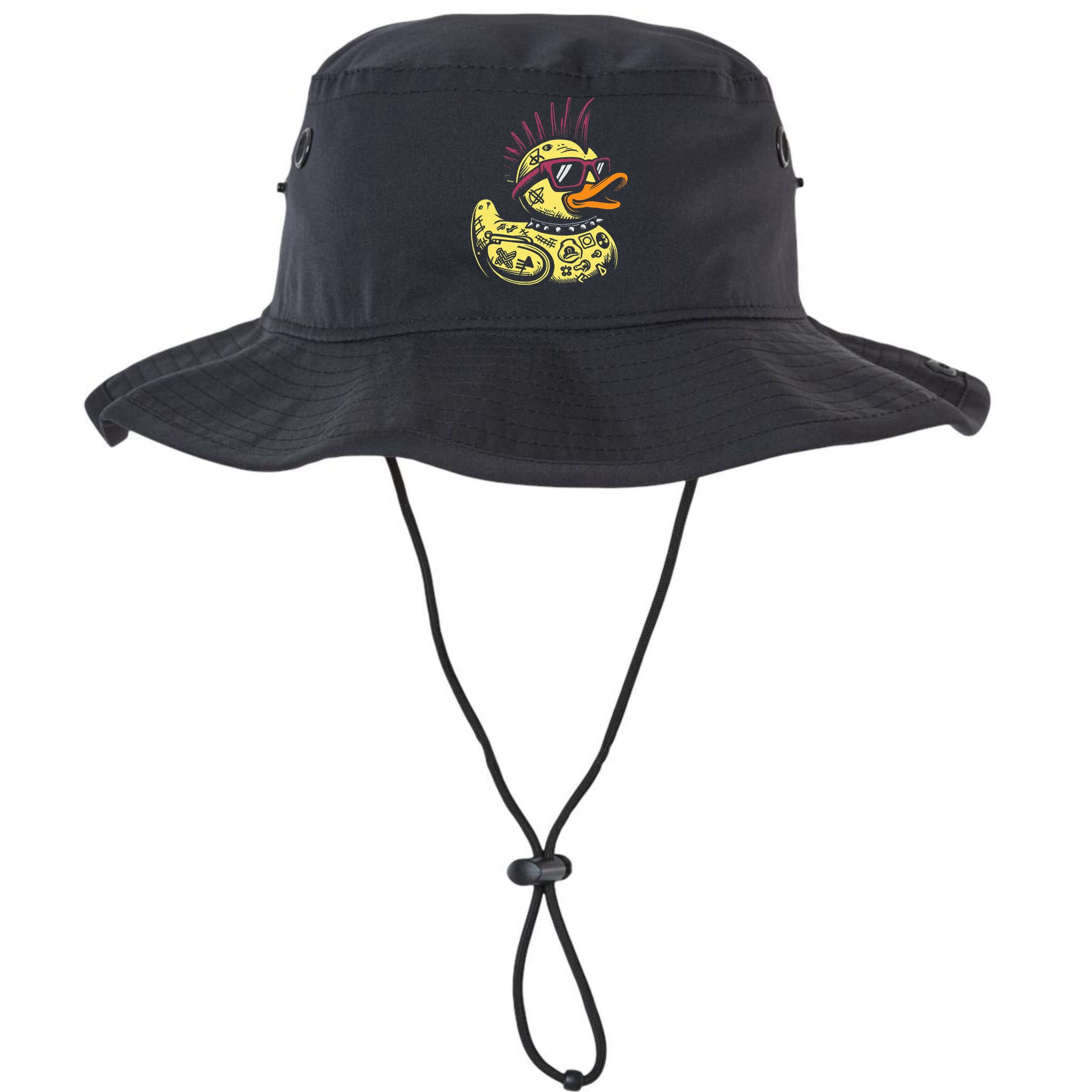 Punk Duck Duckling Punk Rocker Bucket Hat