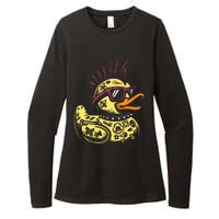 Punk Duck Duckling Punk Rocker Womens CVC Long Sleeve Shirt