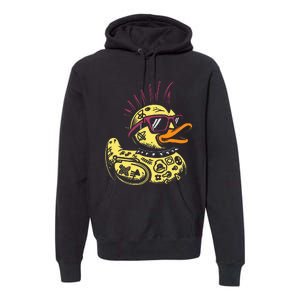 Punk Duck Duckling Punk Rocker Premium Hoodie