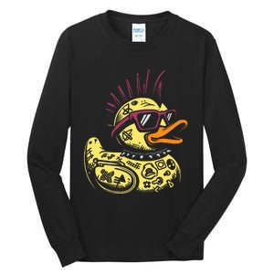 Punk Duck Duckling Punk Rocker Tall Long Sleeve T-Shirt