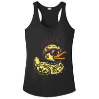 Punk Duck Duckling Punk Rocker Ladies PosiCharge Competitor Racerback Tank