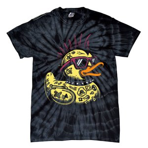 Punk Duck Duckling Punk Rocker Tie-Dye T-Shirt