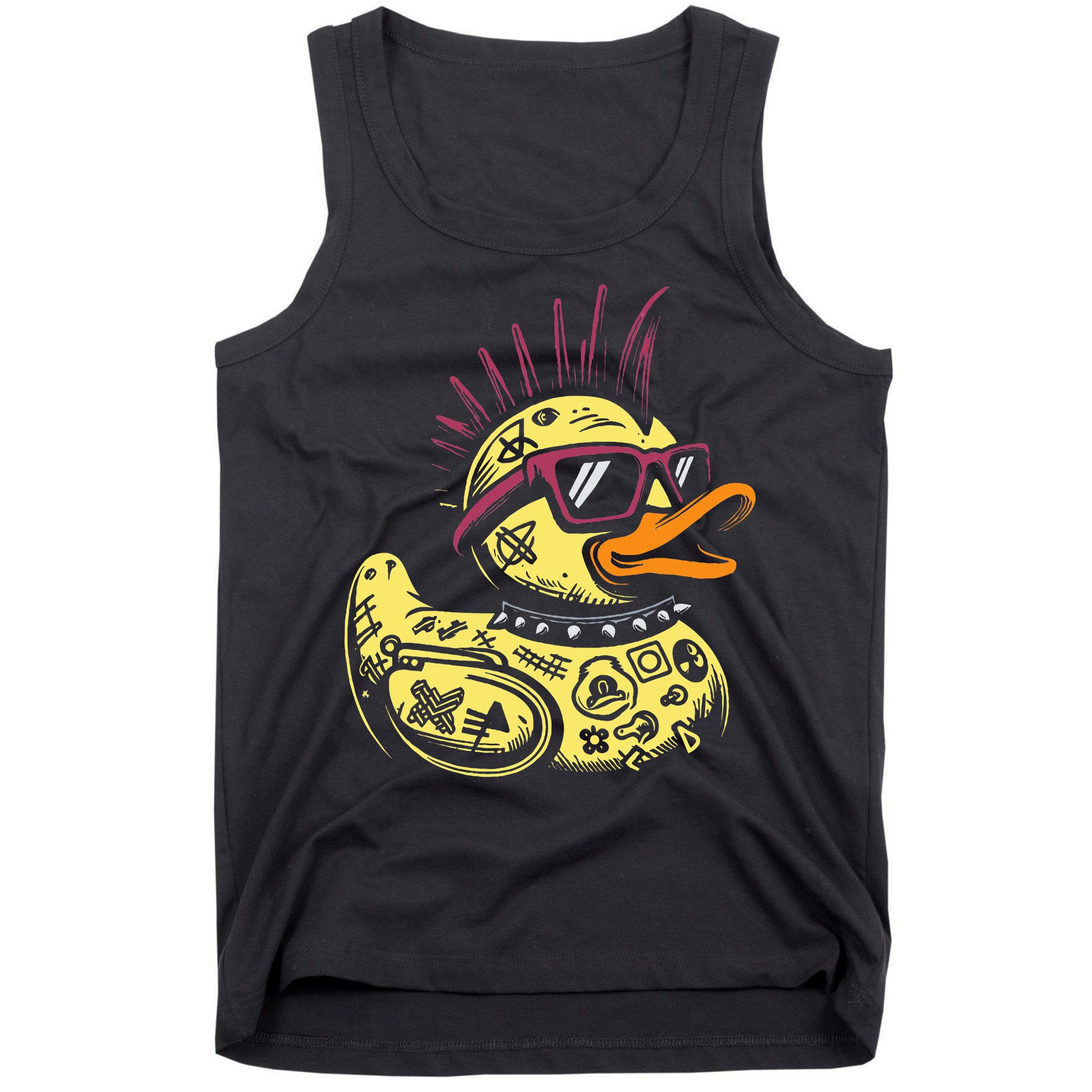 Punk Duck Duckling Punk Rocker Tank Top