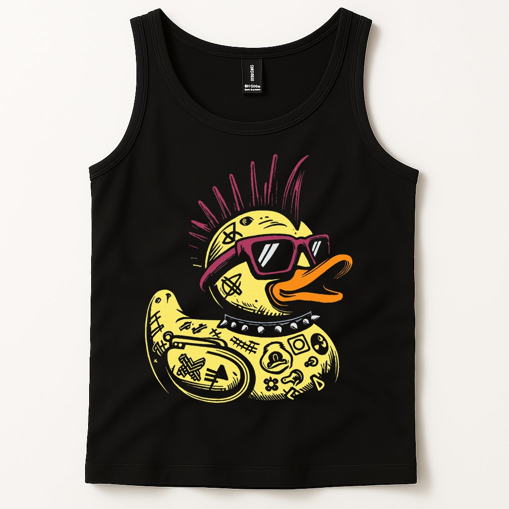 Punk Duck Duckling Punk Rocker Tank Top