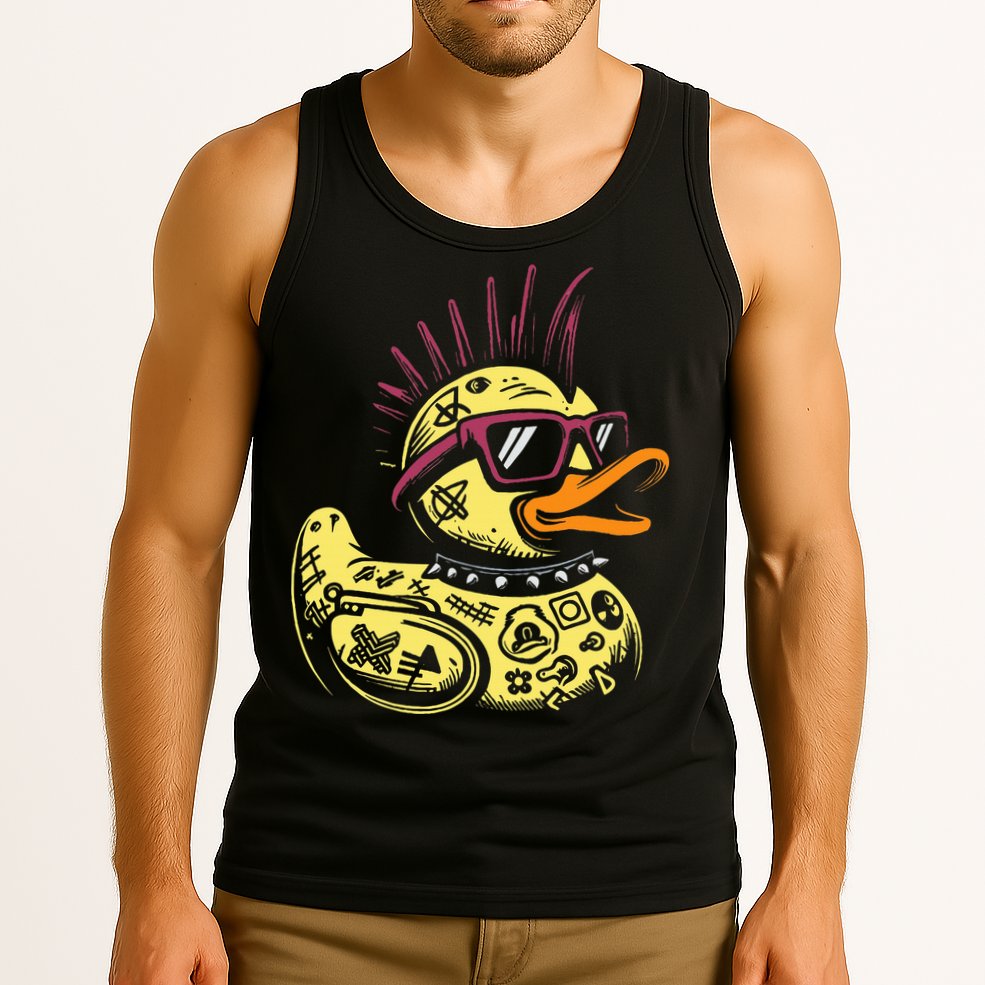 Punk Duck Duckling Punk Rocker Tank Top