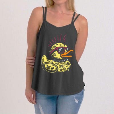 Punk Duck Duckling Punk Rocker Women's Strappy Tank