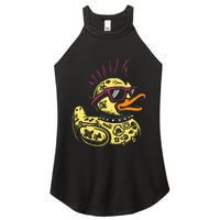 Punk Duck Duckling Punk Rocker Women's Perfect Tri Rocker Tank