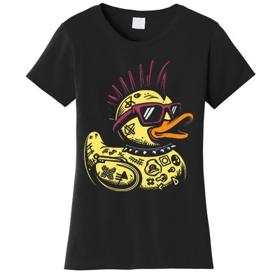 Punk Duck Duckling Punk Rocker Women's T-Shirt