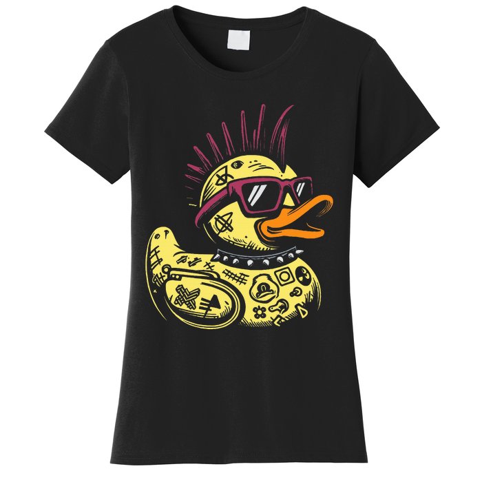 Punk Duck Duckling Punk Rocker Women's T-Shirt