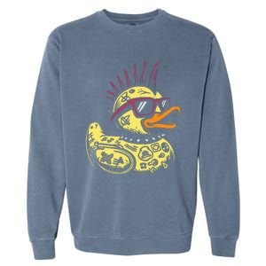 Punk Duck Duckling Punk Rocker Garment-Dyed Sweatshirt