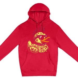 Punk Duck Duckling Punk Rocker Premium Pullover Hoodie