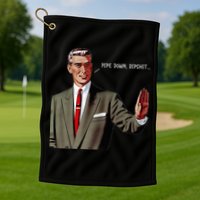 Pipe Down Dipshit  Golf Towel