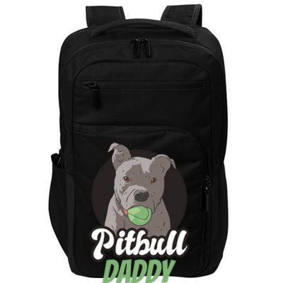 Pitbull Dog Dad For Fathersday Ll Father Gift Impact Tech Backpack