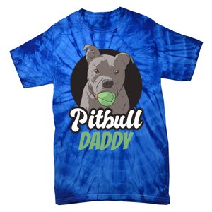 Pitbull Dog Dad For Fathersday Ll Father Gift Tie-Dye T-Shirt