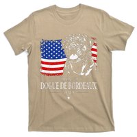 Proud Dogue De Bordeaux Dad American Flag Patriotic Dog Gift T-Shirt