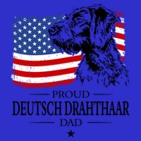 Proud Deutsch Drahthaar Dad American Flag Dog Funny Gift Bag