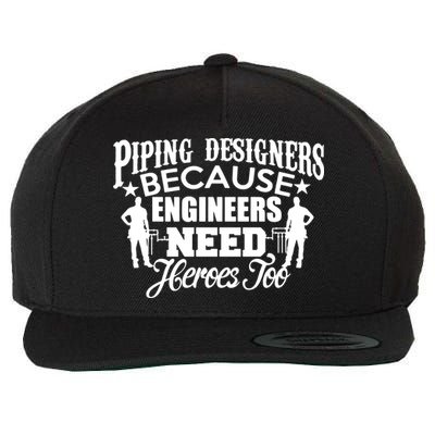 Piping Designers Designing Pipes Funny Cool Gift Job Worker Wool Snapback Cap