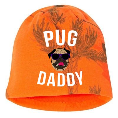 Pug Dad Daddy Gift Of Rescue Dog Owner Fathers Day Gift Kati - Camo Knit Beanie