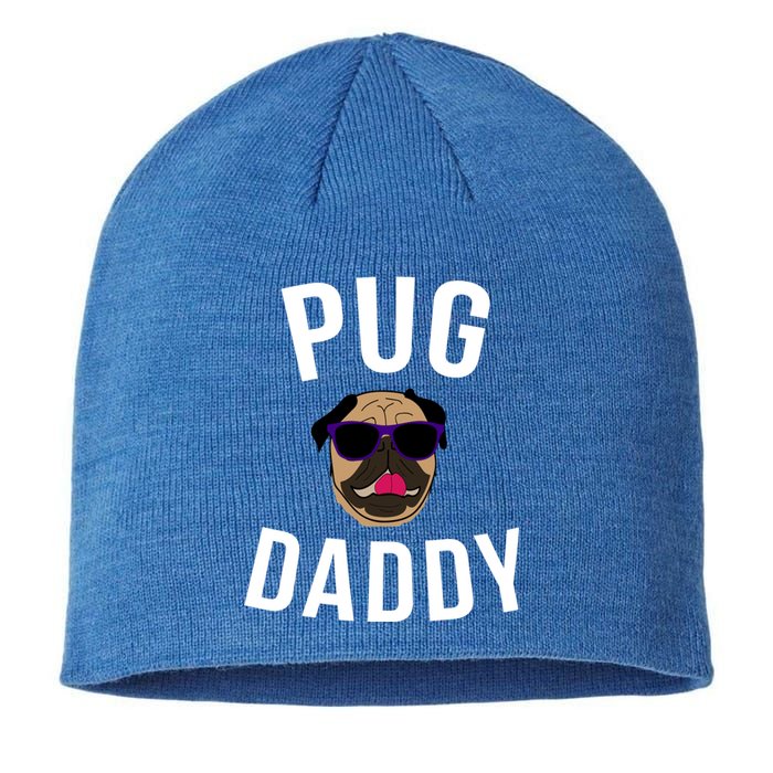 Pug Dad Daddy Gift Of Rescue Dog Owner Fathers Day Gift Sustainable Beanie