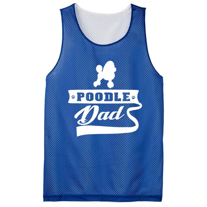 Poodle Dad Dog 'S Animal Dogs Great Gift Mesh Reversible Basketball Jersey Tank