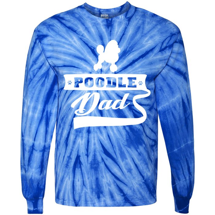 Poodle Dad Dog 'S Animal Dogs Great Gift Tie-Dye Long Sleeve Shirt