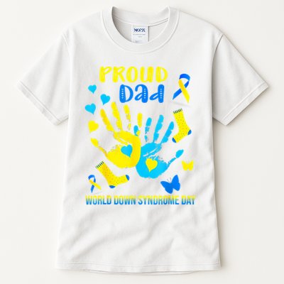 Proud Dad Down Syndrome Awareness T21 Tall T-Shirt