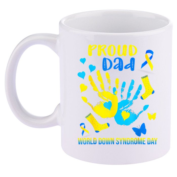Proud Dad Down Syndrome Awareness T21 11oz C Handle Ceramic Mug