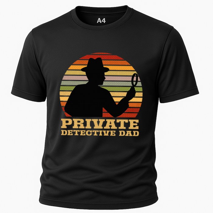 Private Detective Dad Spy Investigation Investigator Spying Cooling Performance Crew T-Shirt
