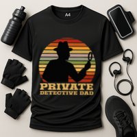 Private Detective Dad Spy Investigation Investigator Spying Cooling Performance Crew T-Shirt
