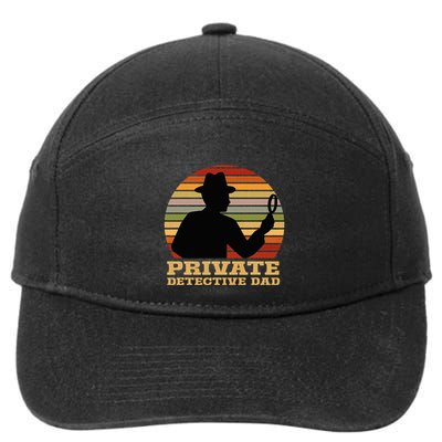 Private Detective Dad Spy Investigation Investigator Spying 7-Panel Snapback Hat