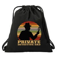 Private Detective Dad Spy Investigation Investigator Spying Drawstring Bag