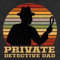 Private Detective Dad Spy Investigation Investigator Spying Golf Towel