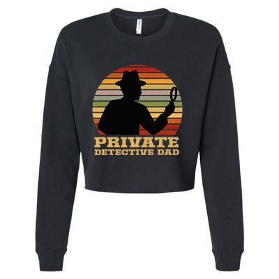 Private Detective Dad Spy Investigation Investigator Spying Cropped Pullover Crew