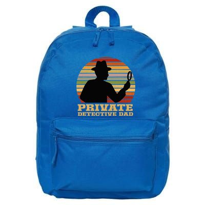 Private Detective Dad Spy Investigation Investigator Spying 16 in Basic Backpack