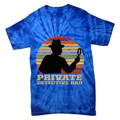 Private Detective Dad Spy Investigation Investigator Spying Tie-Dye T-Shirt