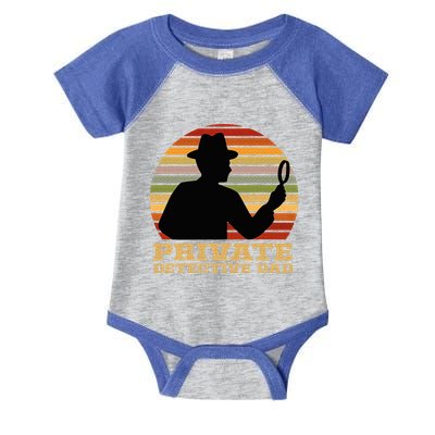 Private Detective Dad Spy Investigation Investigator Spying Infant Baby Jersey Bodysuit